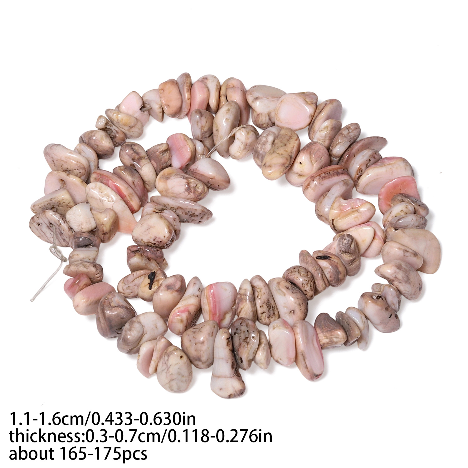 Natural Stone Multicolor Jasper Chip Beads for DIY Jewelry